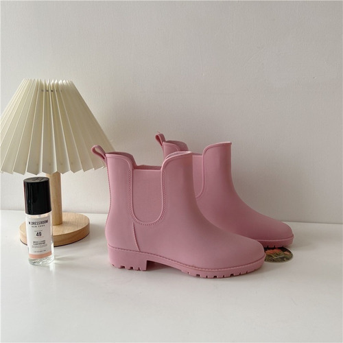 L Botas Moda De Lluvia Dama Cortas E Impermeables De Pvc