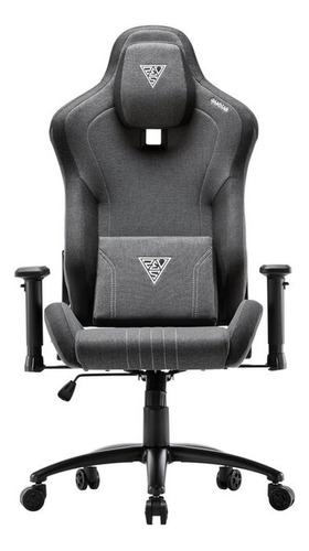 Silla Zelus M3 Weave L Gb de Gamdias, color gris/negro, material de tapicería gris, tela, estilo vinilo, piel