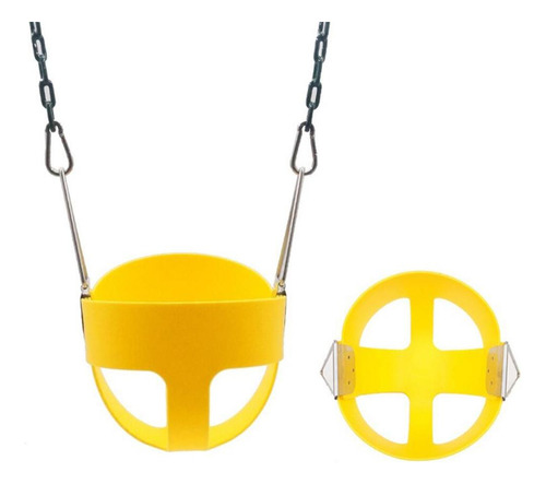 Asiento De Bebé Para Niño Columpio Respaldo Alto Amarillo
