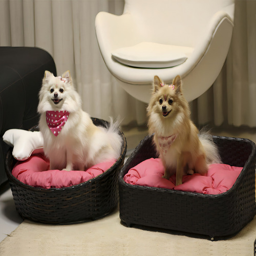 Cama Pet Chaise Pet Retangular Fibra Alumínio Cão E Gato Cor Tabaco