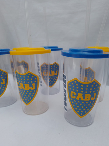 Vasos Boca X 40 Cumpleaños Personalizados Tematicas
