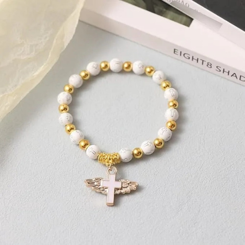 - 5 Lembranças Para Presentes De Batizado Com Pulseiras Cruz