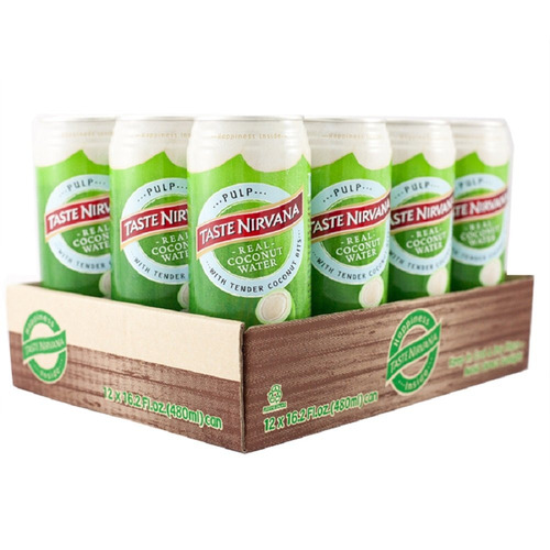 Nirvana Gusto Real Agua De Coco, Coco Pulpa Con Coco Tierno