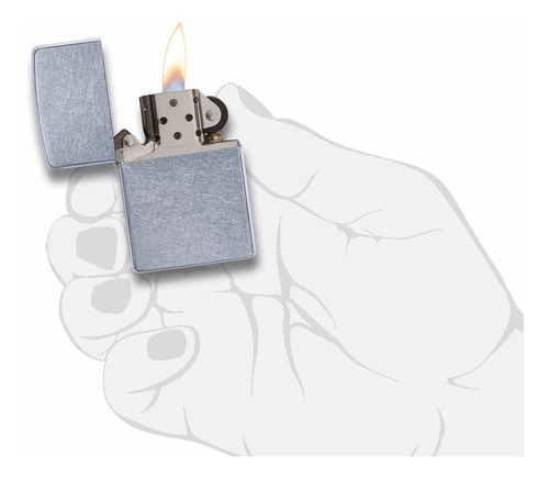 Encendedor Zippo Cromado Street