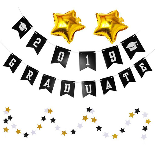 2019 Felicitaciones Decorativas De Uación Colgando Banderas