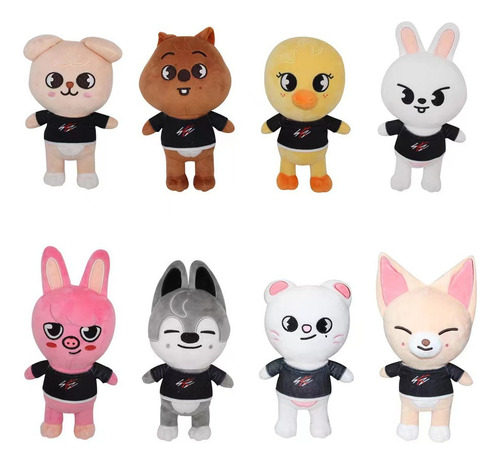 8pcs Juguetes De Peluche De Animales De Dibujos Animados Skz