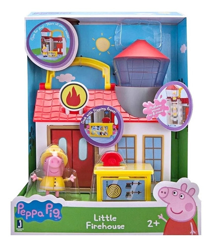 Peppa Pig Playset Hospital Mascotas O Estación Bomberos Casa