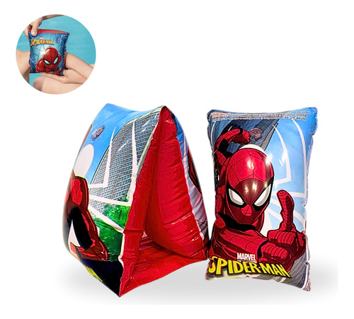 Boia De Braço Infantil Homem Aranha Heróis Salva Vidas Cor Vermelho