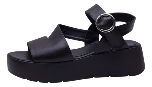 Zapato Mujer Sandalias Con Plataforma 5cms Tipo Piel