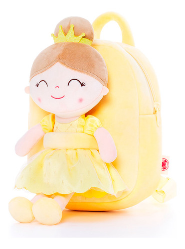 Boneca E Mochila Gloveleya By Metoo Original Princesa Bela