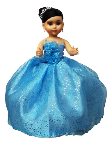 Muñeca Quinceañera Xv Azul Cielo Ii