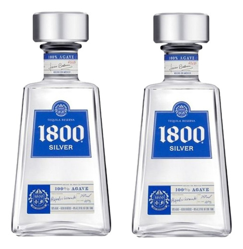 Kit 2 Tequila 1800 Silver Reserva