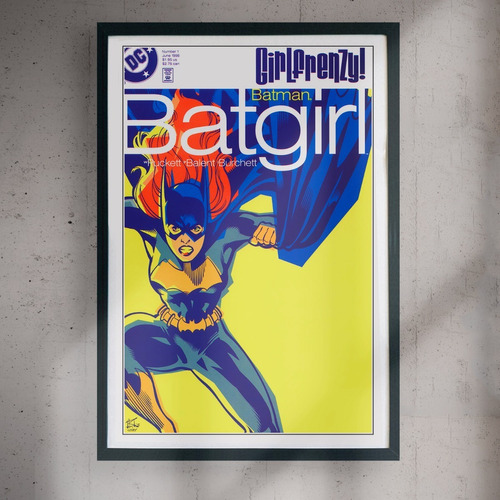 Cuadro 60x40 Dc - Batgirl Year One - Comic Cover Vintage