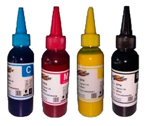 Pack Tinta Pigmentada 400cc (100cc X Color) Para Epson