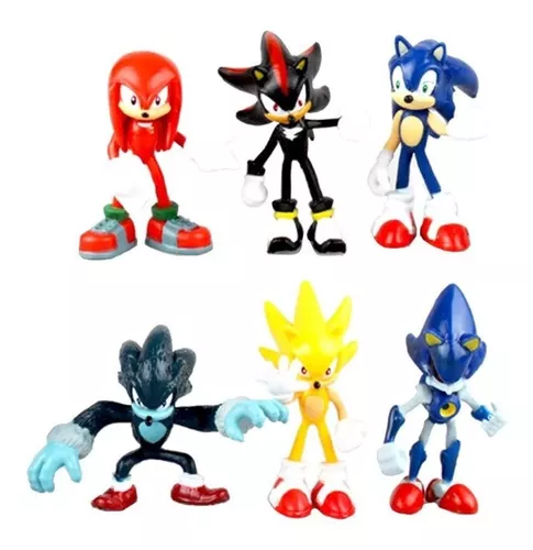 Sonic Boom NO BRASIL - Kit Sonic The Hedgehog com 6 peças (Personagens  Sonic, Knuckles, Super Sonic, Werehog, Shadow e Metal Sonic)