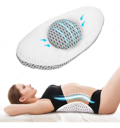 Voiceptt Almohada Lumbar Fit Para Dormir, Cojín De Espuma