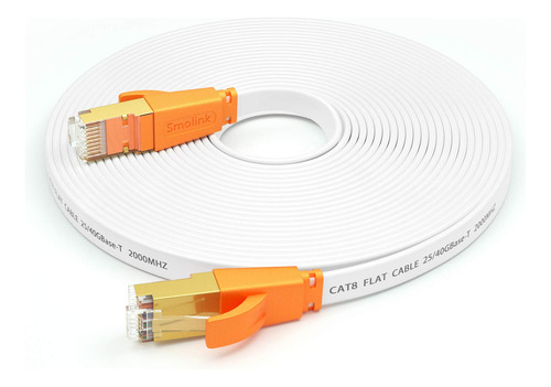 Cable Ethernet Cat8 De 20 Pies, Cable De Red Lan Plano De Al