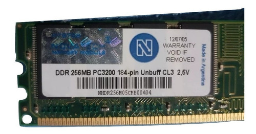 Memoria Ram Ddr 256 Mb Pc3200. Leer Descripción