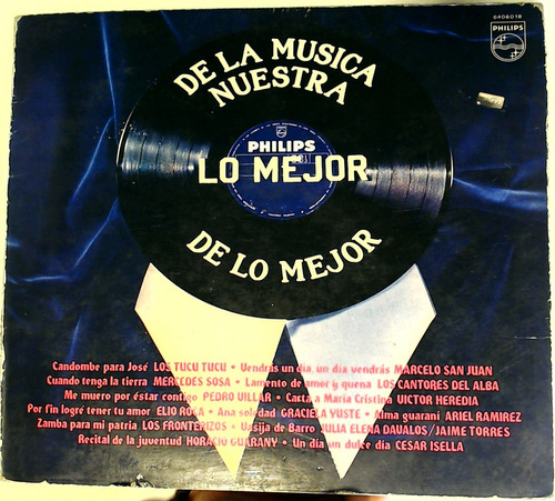 Mercedes Sosa, Varios - De La Musica Nuestra Lo Mejor Vinilo