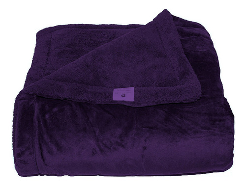 Edredon Corderito Soft Twin Violeta 100% Poliester Pierre