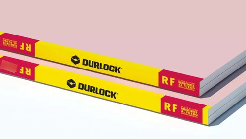 Placa Durlock Resistente Al Fuego 12.5mm 1,20 X 2,40mts Rojo