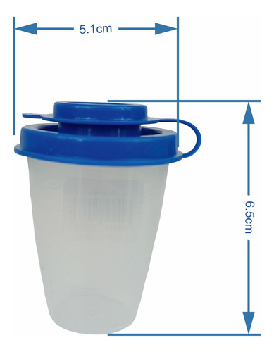 12 Saleros De Plástico Con Tapa De Colores 57ml Salerito