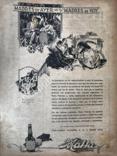 Cartel Retro Cerveza De Malta Palermo Y Otras 1930 6