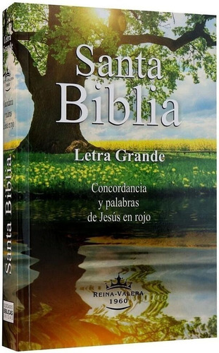 Biblia Letra Grande Palabras Jesús Rojo - Reina Valera 1960