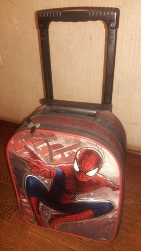 Mochila Spiderman Con Ruedas Usada Iasa Kids Remato
