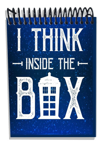 Imagem 1 de 2 de Caderneta Capa Dura Serie Doctor Who Think Outside The Box