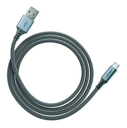 Ventev Chargeync Aleacion Cable Usb Tipo Ac 4 Pies Acero Gr