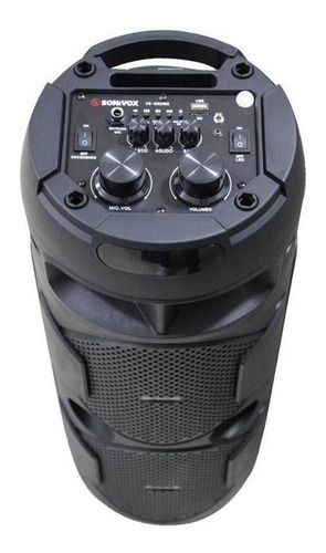 Imagen 2 de 4 de Parlante Sonivox VS-SS2362 con bluetooth negra
