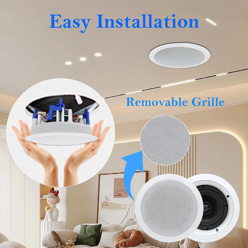 Ceiling Speakers Herdio 5.25'' 150w 8 Ohms Passive Wired X4