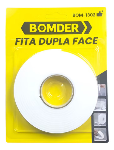 Kit 2 Fitas Banana Dupla Face Espuma Eva Fita Fixa Espelho