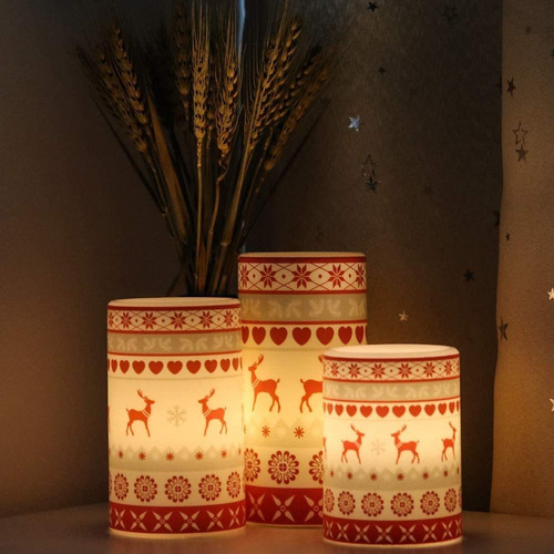 Genswin Velas Led Parpadeantes Sin Llama, Funciona Con Pilas