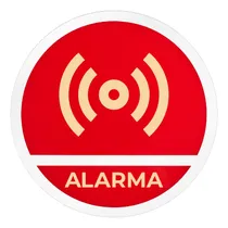 Comprar Letrero De Acrílico Señal Alarma (fotoluminiscente)