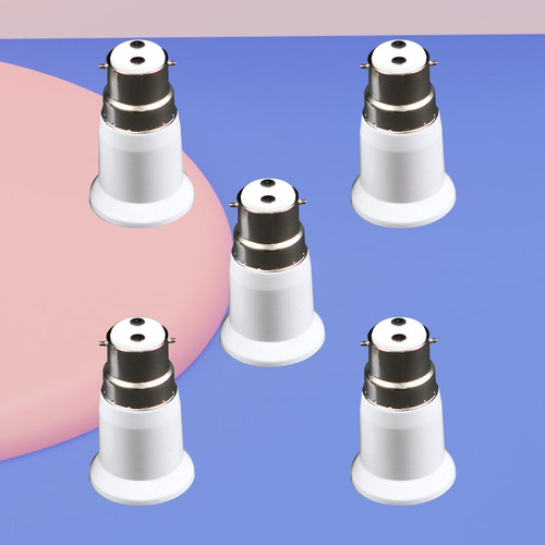 5x B22 A E27 Adaptador De Enchufe De Luz Soporte Adaptador