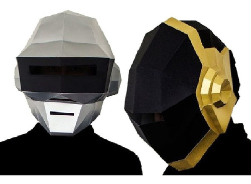 Máscara Daft Punk Mask Craft Papercraft Papel Paper Pdf