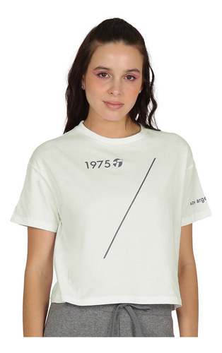 Remera Topper Logo Tee 1975 Verde Mujer