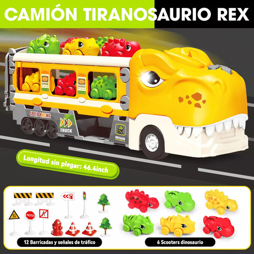 Carros Juguete Dinosaurio Transformer 7 En 1 Para Niños