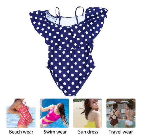 Traje De Baño De Verano Cómodo Con Estampado De Puntos A La