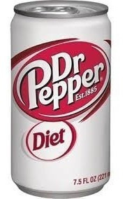 Dr Pepper Diet Soda, 7.5 Onzas (24 Latas)