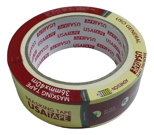 Pack 24 Cintas Papel Para Enmascarar Masking Tape 36mm X 40m