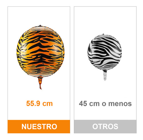 Globos Orbz Animales 22 Pulgadas Safari Selva Fiesta Banner