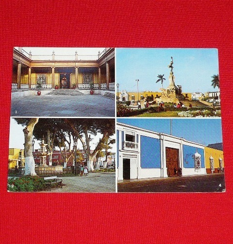 Antigua Postal Trujillo 1987 Plaza De Armas Calle Pizarro