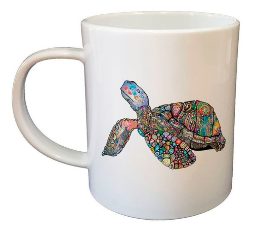 Taza De Plastico Dibujo De Tortuga Colorida