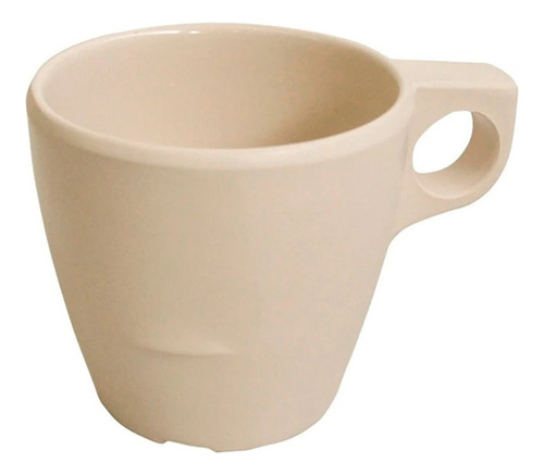 Taza Beige De Melamina Para Restaurante 227 Ml Paq 50 Pzas