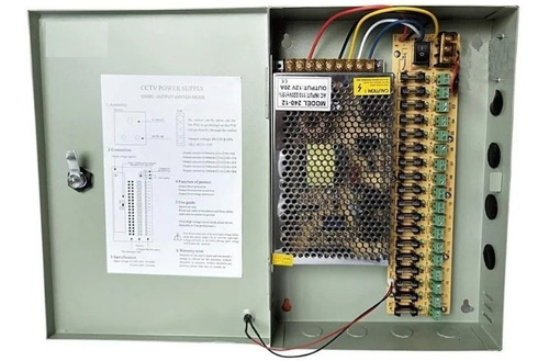 Fuente De Poder Centralizada 20a 12v Camaras Cctv 110/220