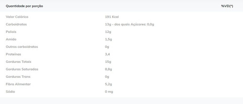 Imagem 3 de 3 de Kit Com 5 Chocolate 70% Cacau Com Colágeno Fit Food