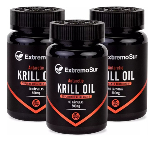 Aceite De Krill - Omega 3 - 500mg// Epa Y Dha 90 Cap.premium